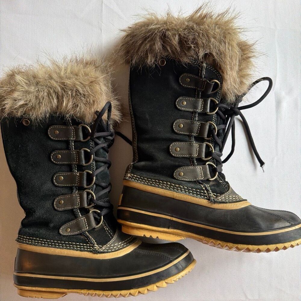Sorel Joan of Arctic Faux Fur Waterproof Insulated Boots Sz 7